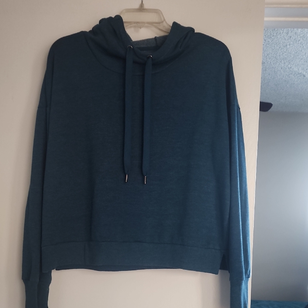 90 Degree By Reflex Teal Hoodie